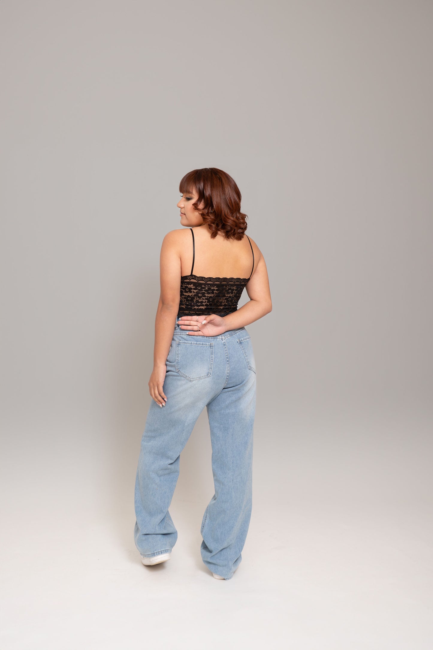 Solid baggy jeans